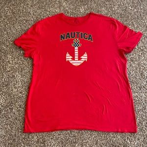 Men’s Red Nautica Short Sleeve Shirt - Size XXL
